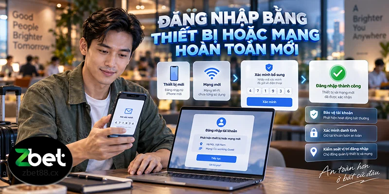 Đăng nhập bằng thiết bị hoặc mạng hoàn toàn mới