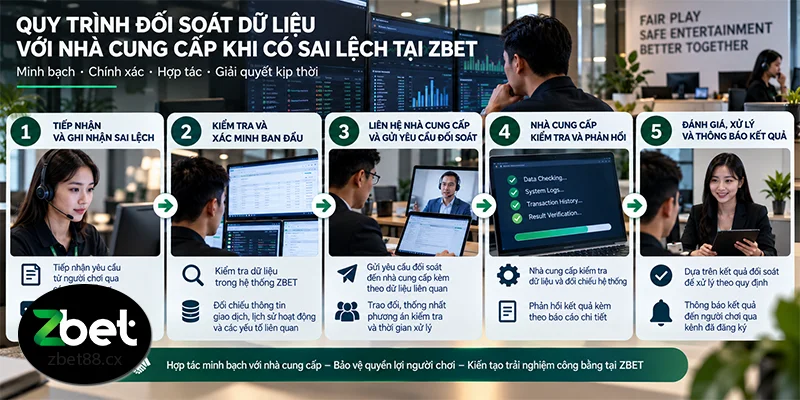 Quy trình đối soát dữ liệu với nhà cung cấp khi có sai lệch