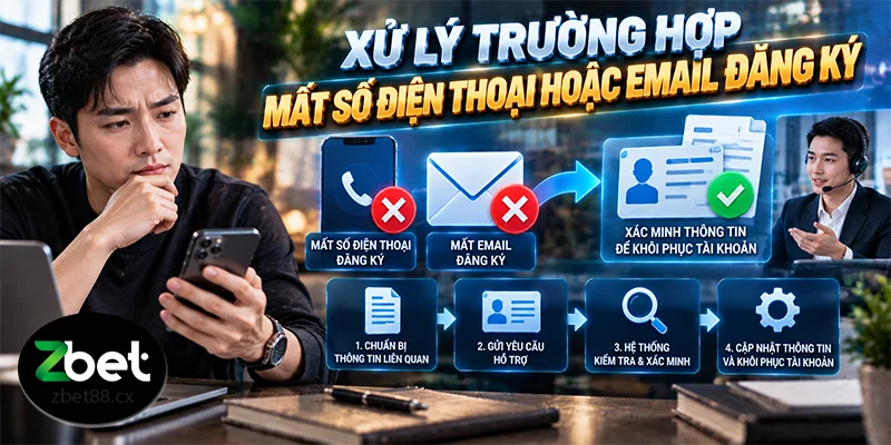 Xử lý trường hợp mất số điện thoại hoặc email đăng ký