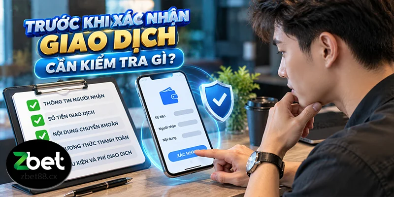 Trước khi xác nhận giao dịch cần kiểm tra gì?